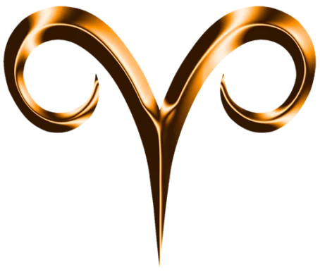 Aries Golden Symbol