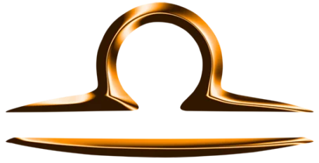 Libra Golden Symbol